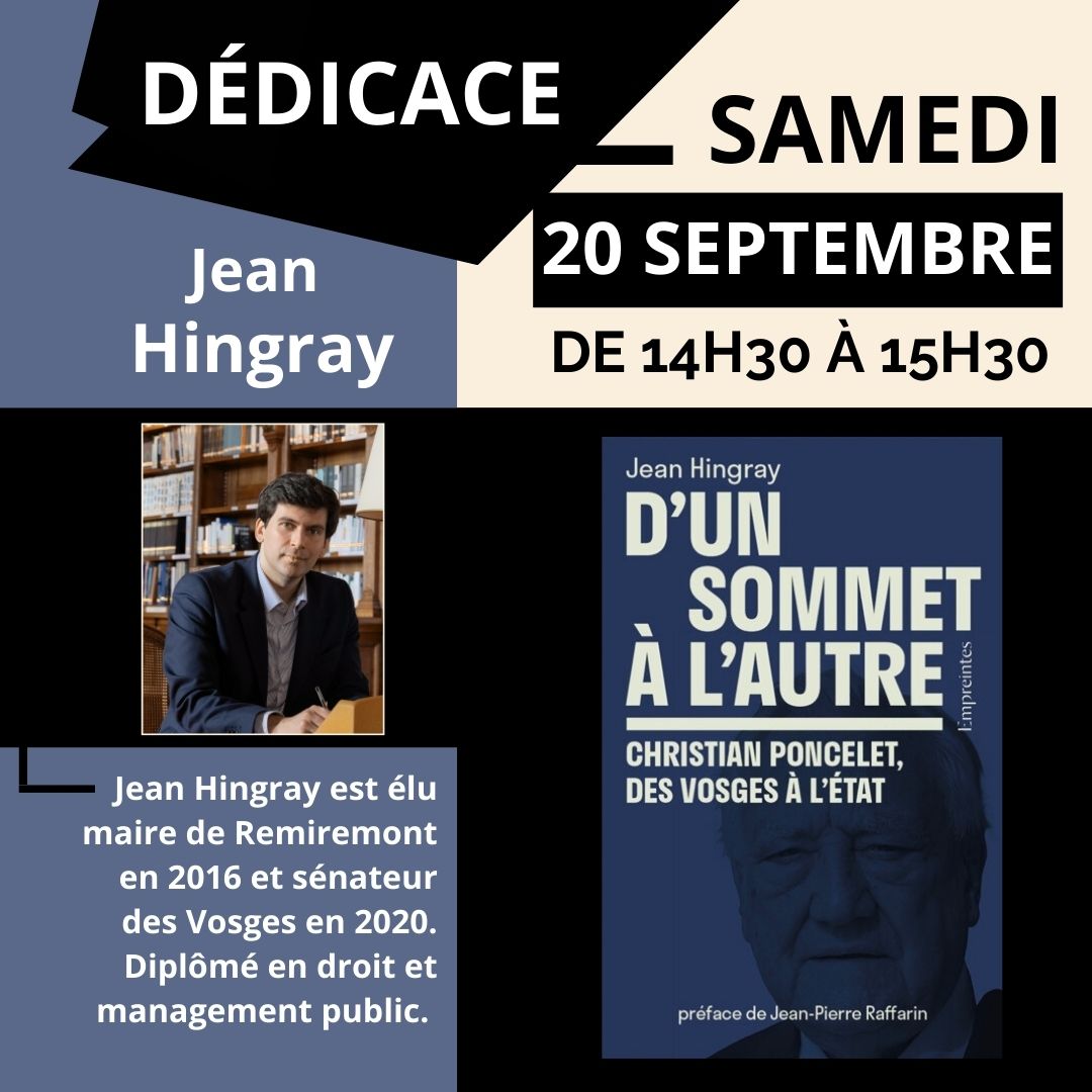 Dédicace avec Jean Hingray