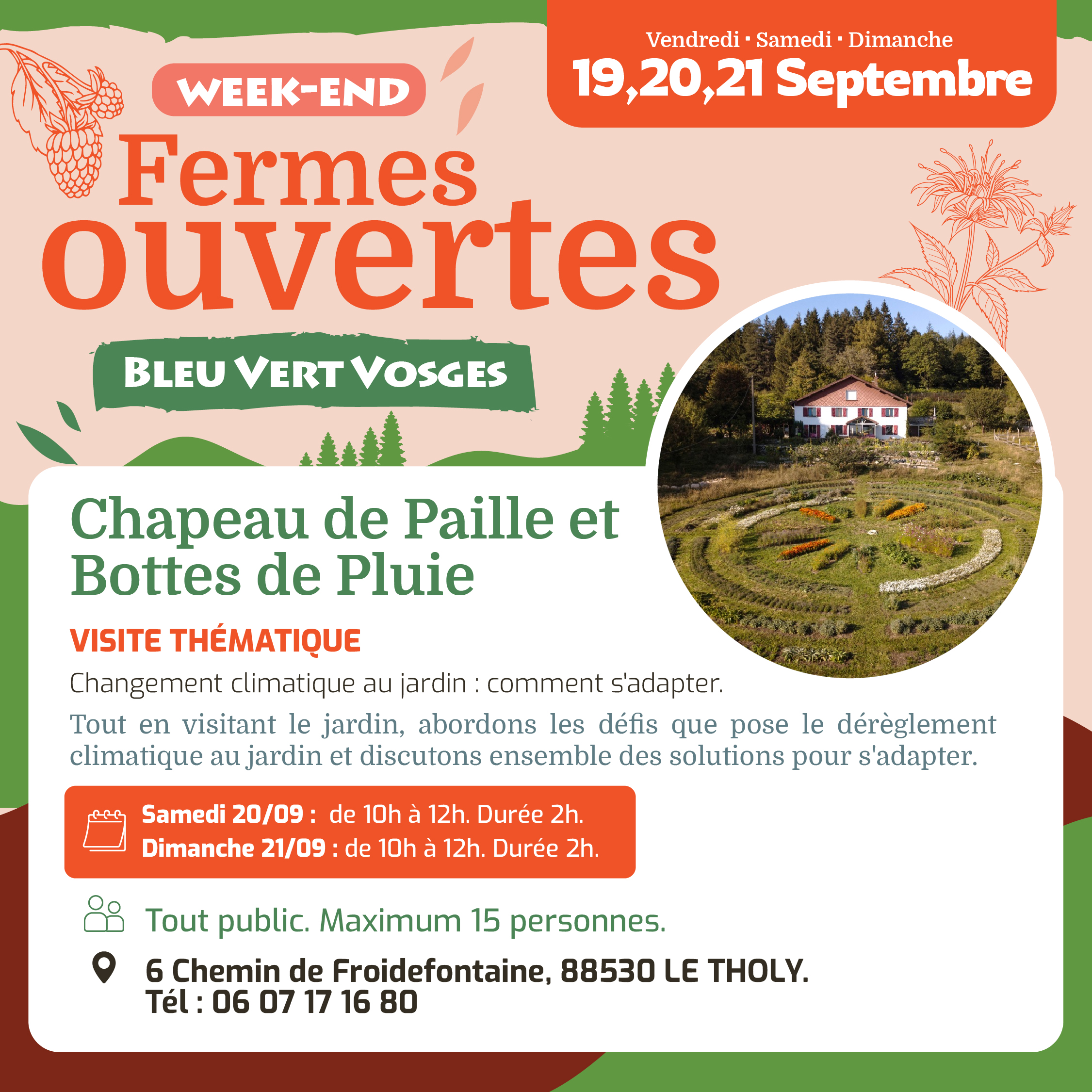 Changement climatique au jardin : comment s’adapter. Visite thématique
