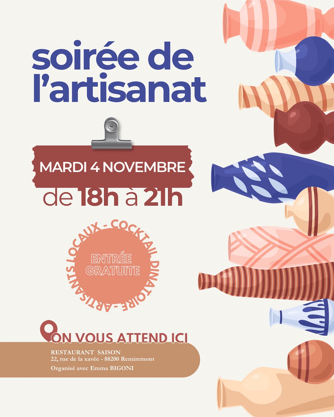 Soirée de l&rsquo;artisanat