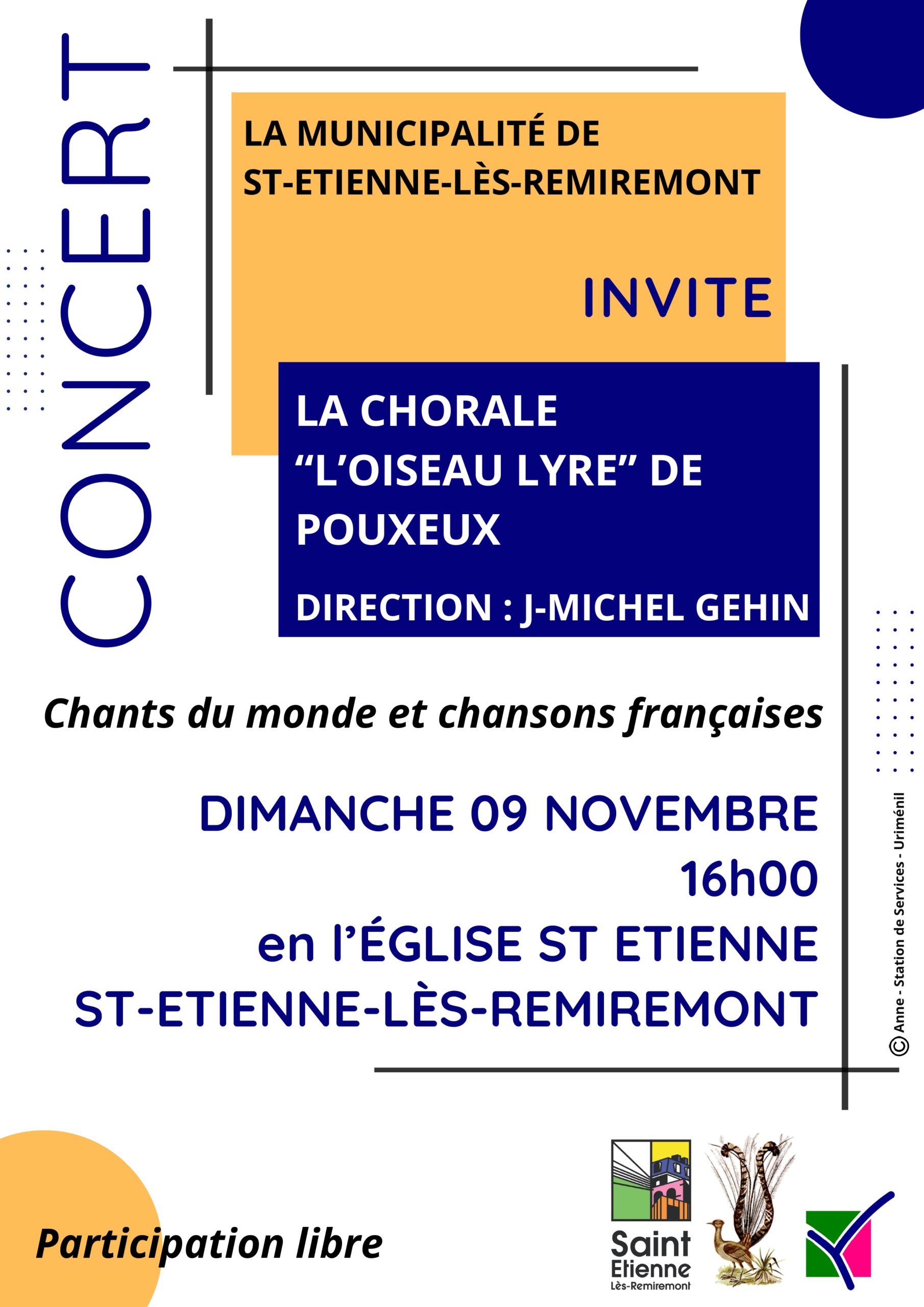 Concert de la chorale « l’Oiseau Lyre »