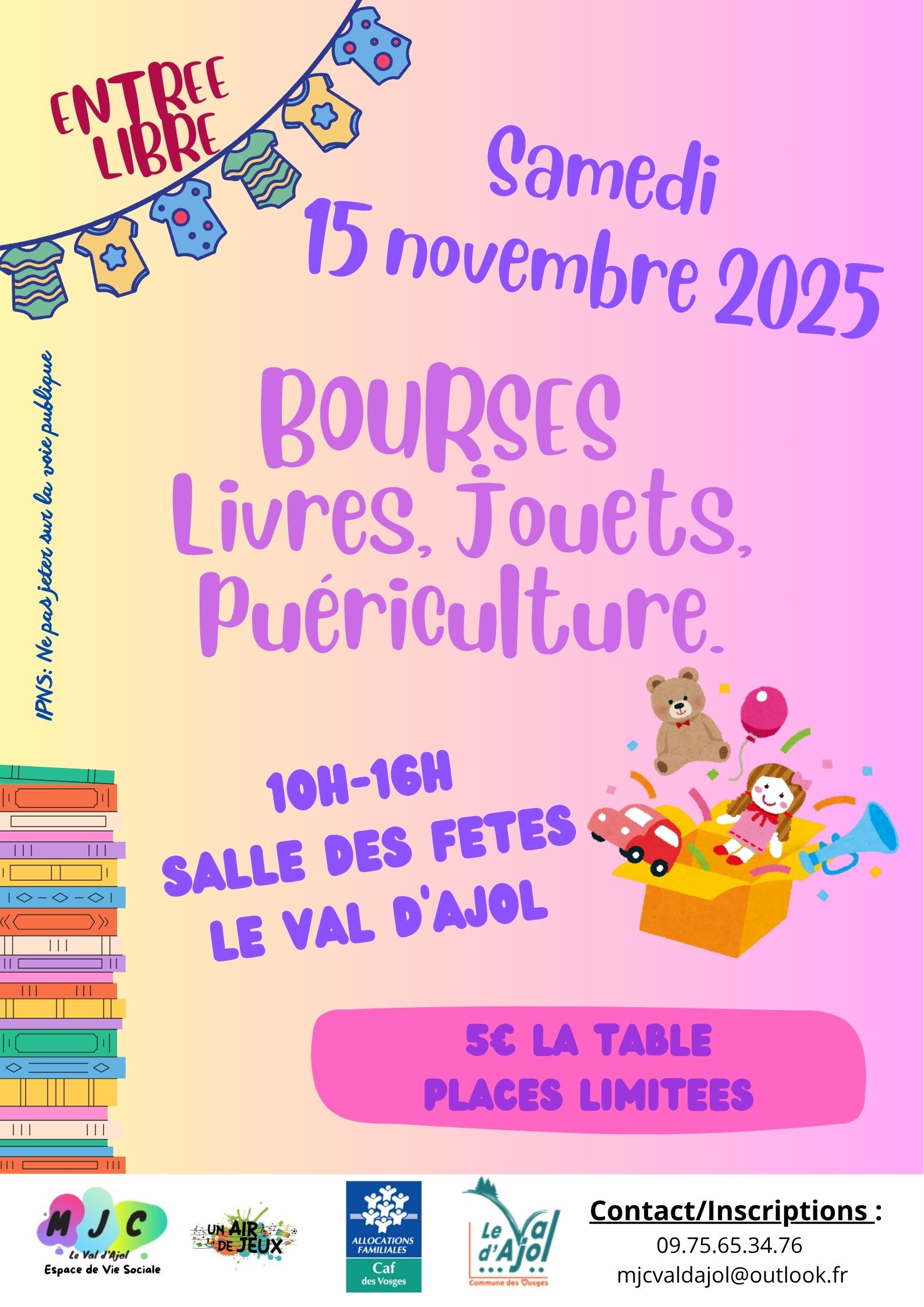 Bourse aux livres, jouets, puériculture Bourse aux livres, jouets, puériculture