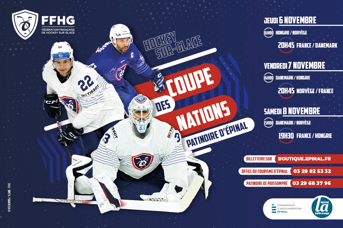 Coupe des nations de hockey sur glace à la patinoire d’Épinal
