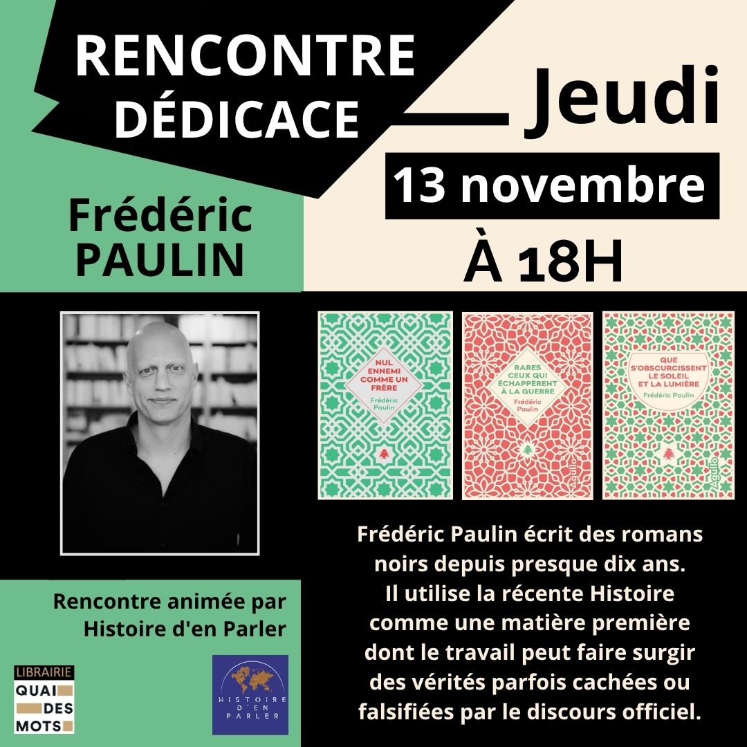 Rencontre dédicace avec Frédéric Paulin