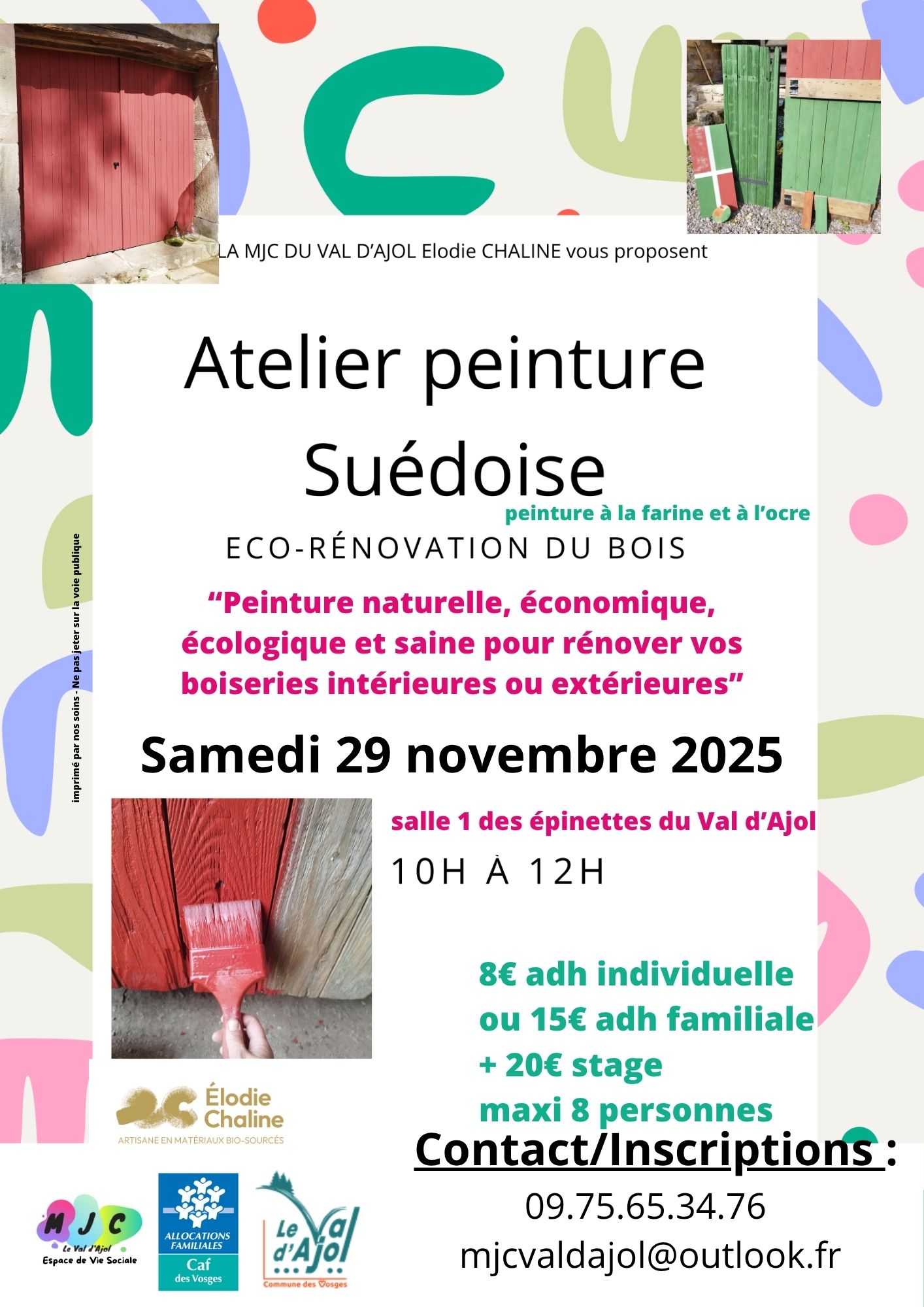 Atelier peinture suédoise - Eco-rénovation du bois