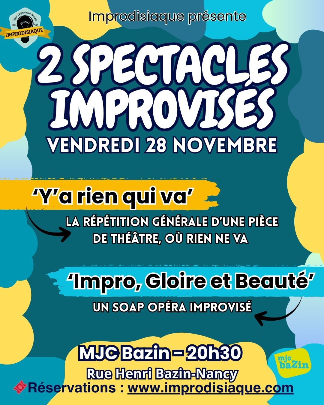 Soirée 2 spectacles improvisés