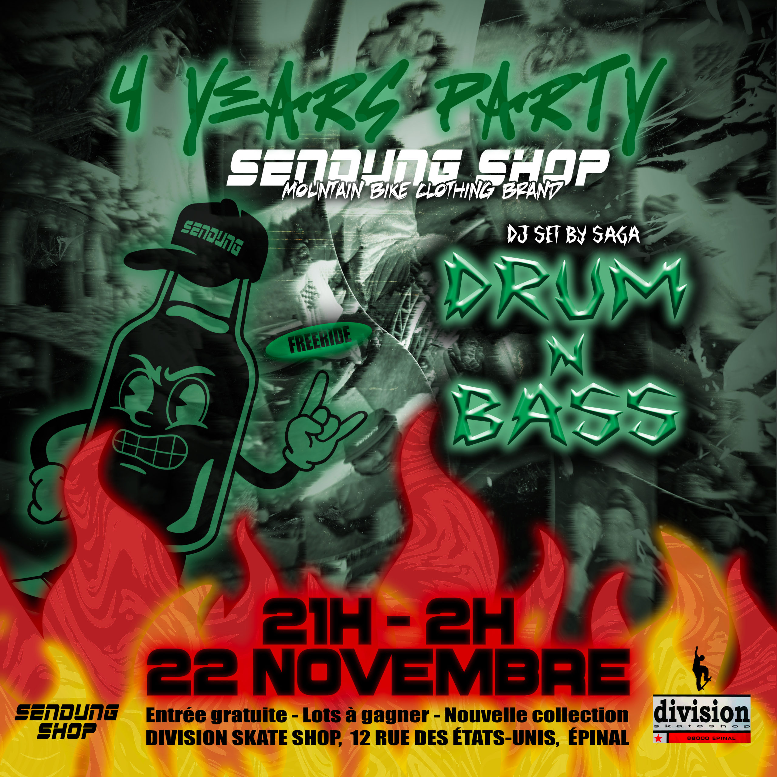 DnB party – Sendung Shop x Division Skate Shop DnB party – Sendung Shop x Division Skate Shop