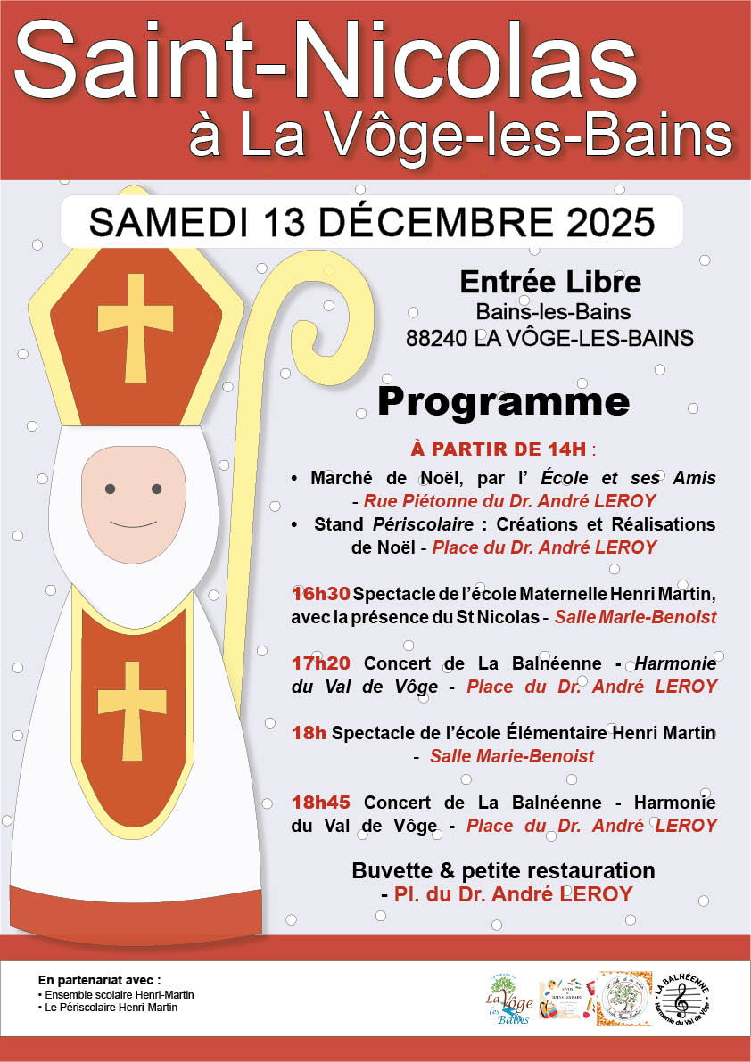 Marché de Noël et St-Nicolas de La Vôge-les-Bains Marché de Noël et St-Nicolas de La Vôge-les-Bains