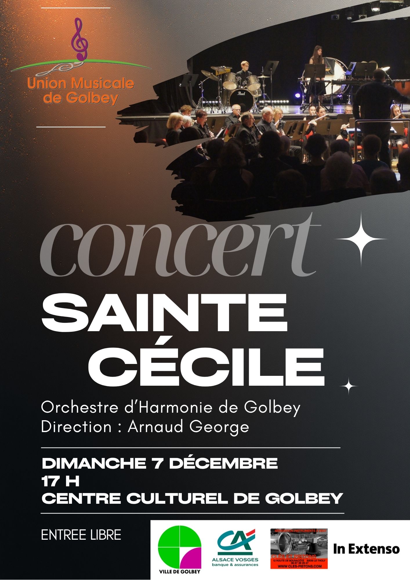 Concert de Sainte Cécile de l'Orchestre d'Harmonie de Golbey