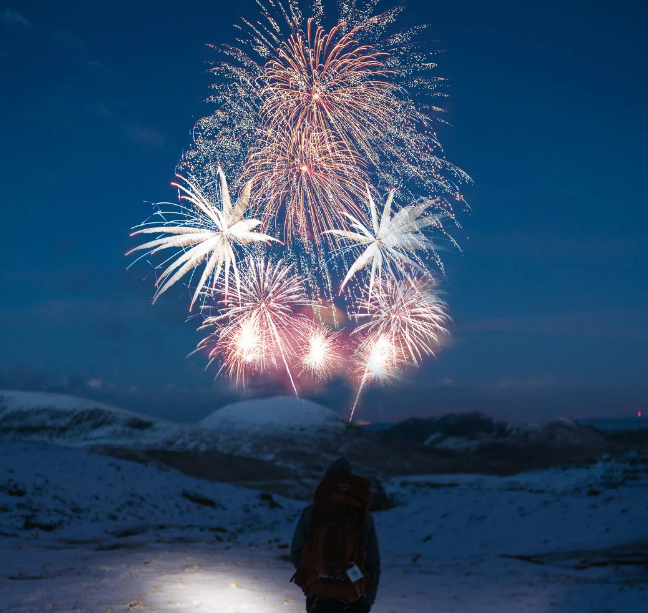 Soirée du Nouvel An en pleine nature