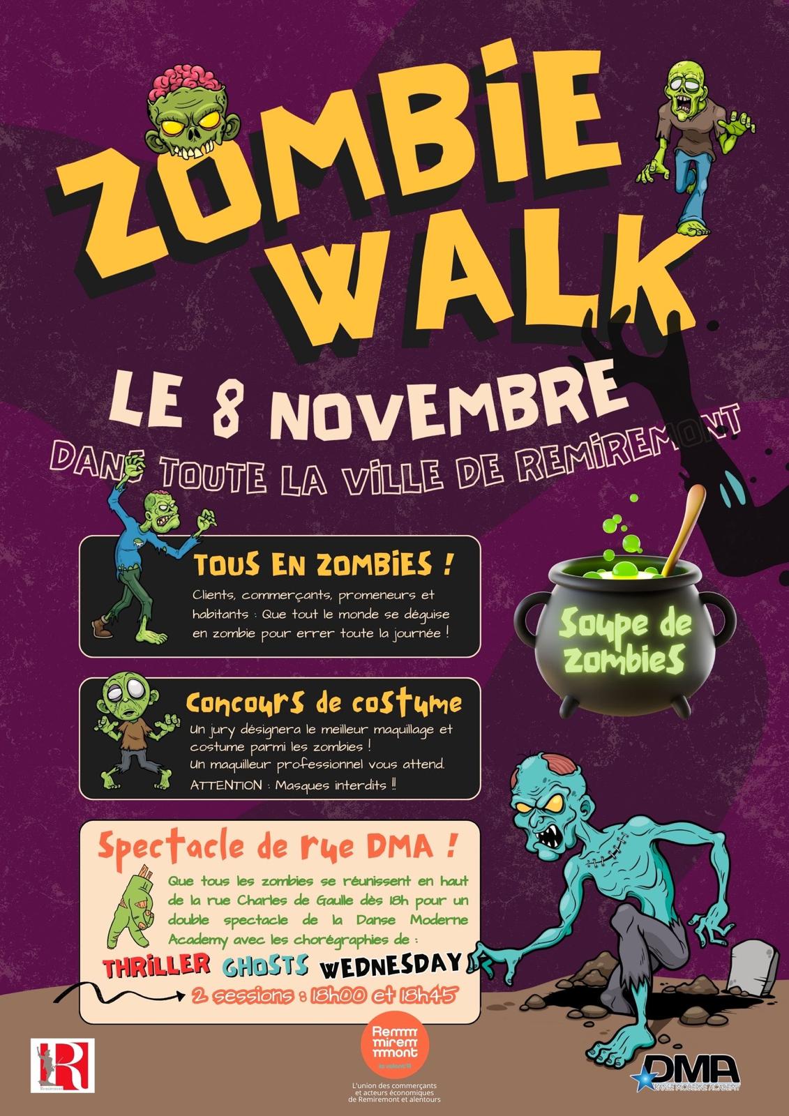Zombie Walk à Remiremont, une journée monstrueusement festive !