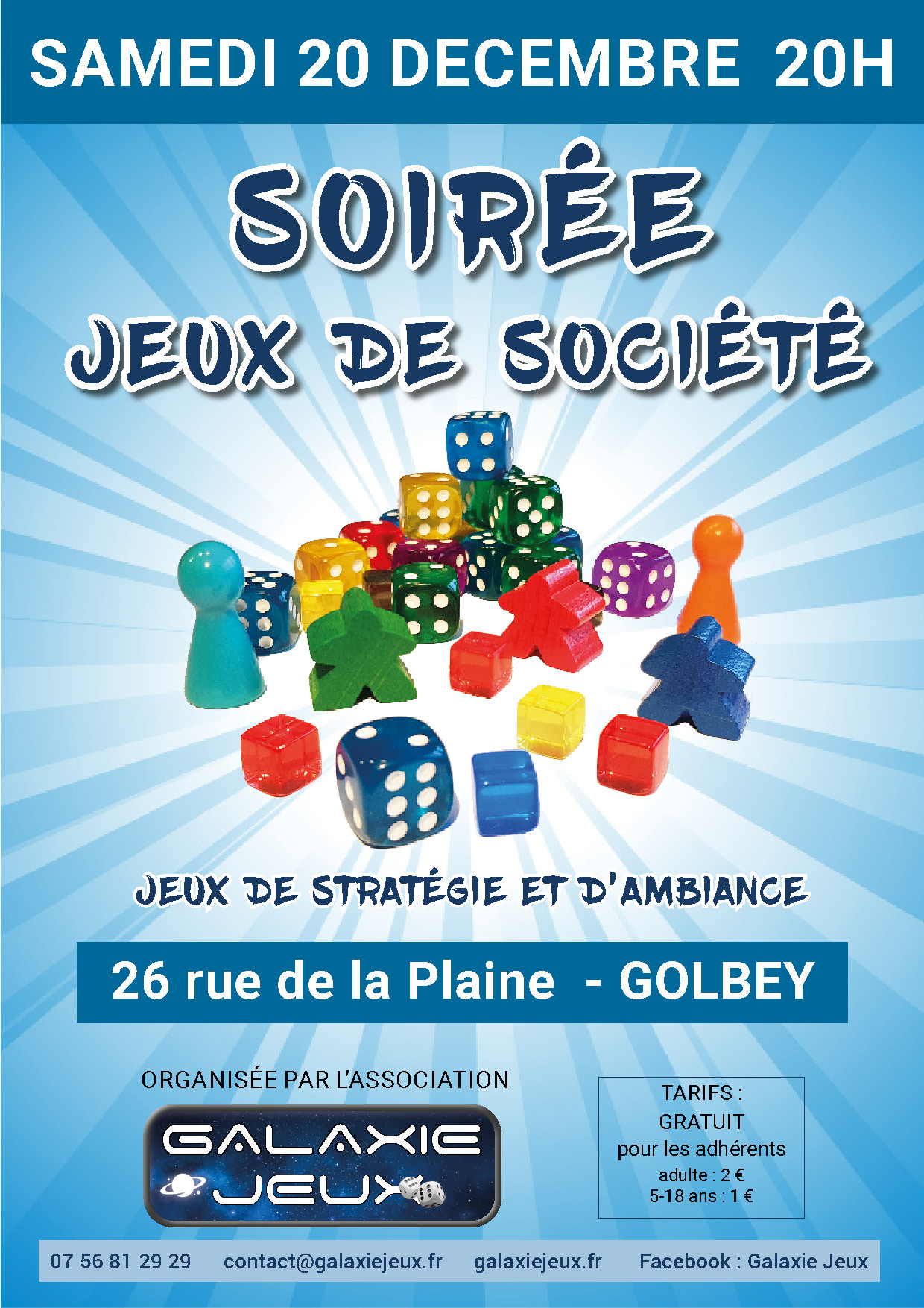 Soirée Jeux de société Soirée Jeux de société