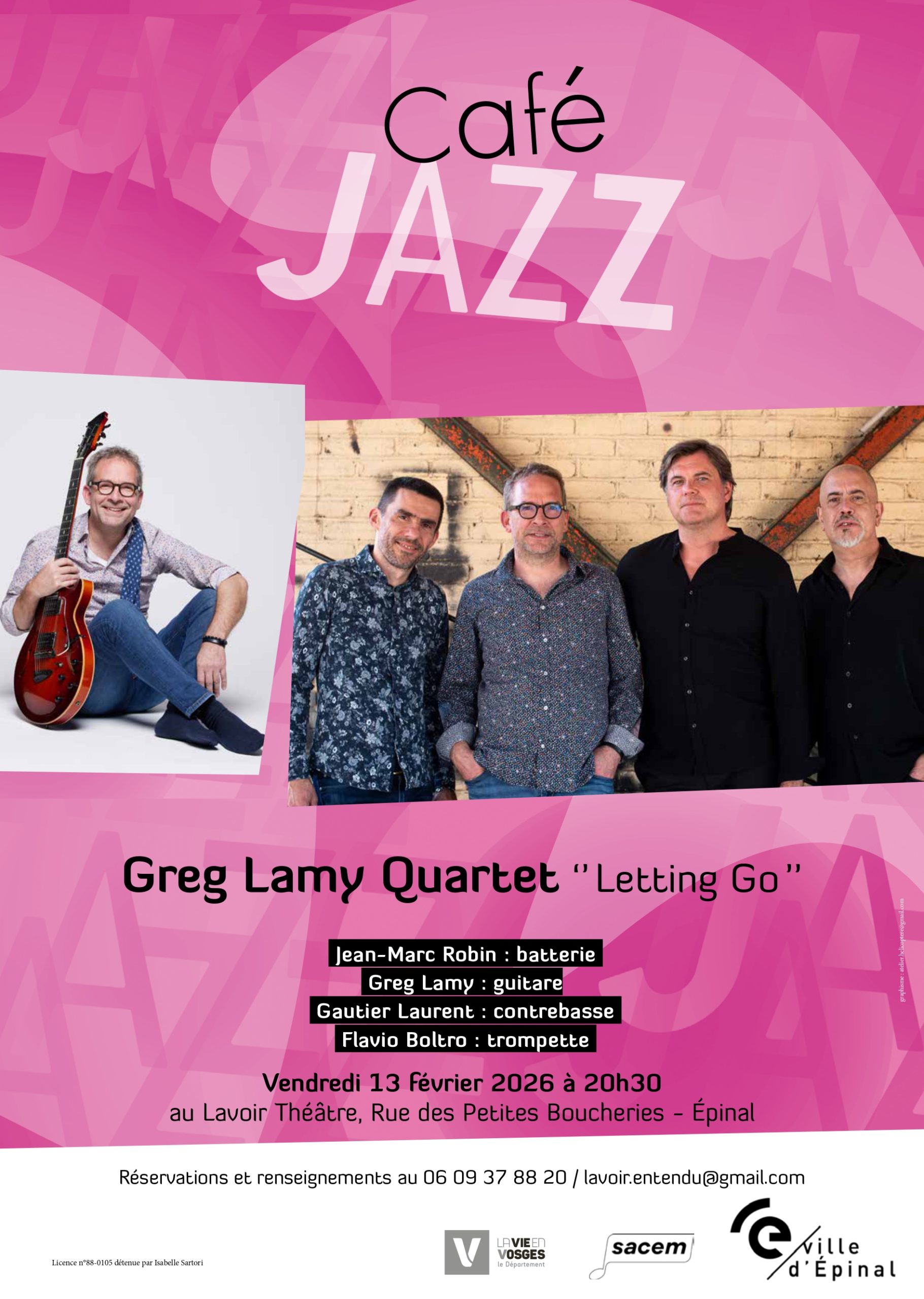 Café Jazz avec Greg Lamy Quartet