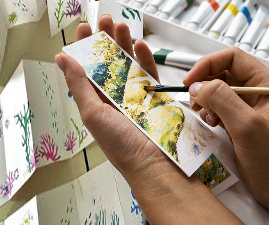 Création de leporello avec Sarah Poirot Cherif