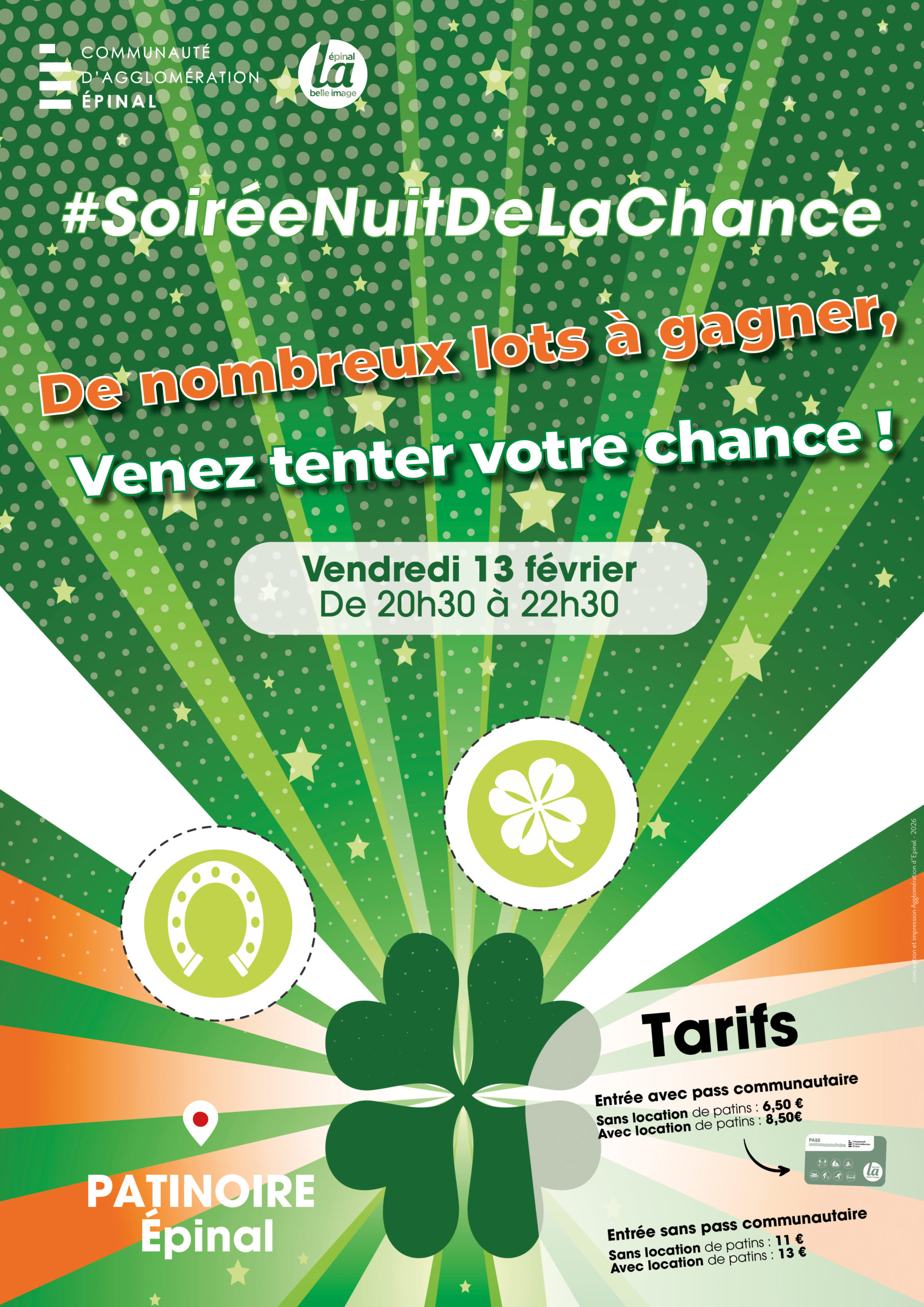 soirée chance à la patinoire d'Épinal