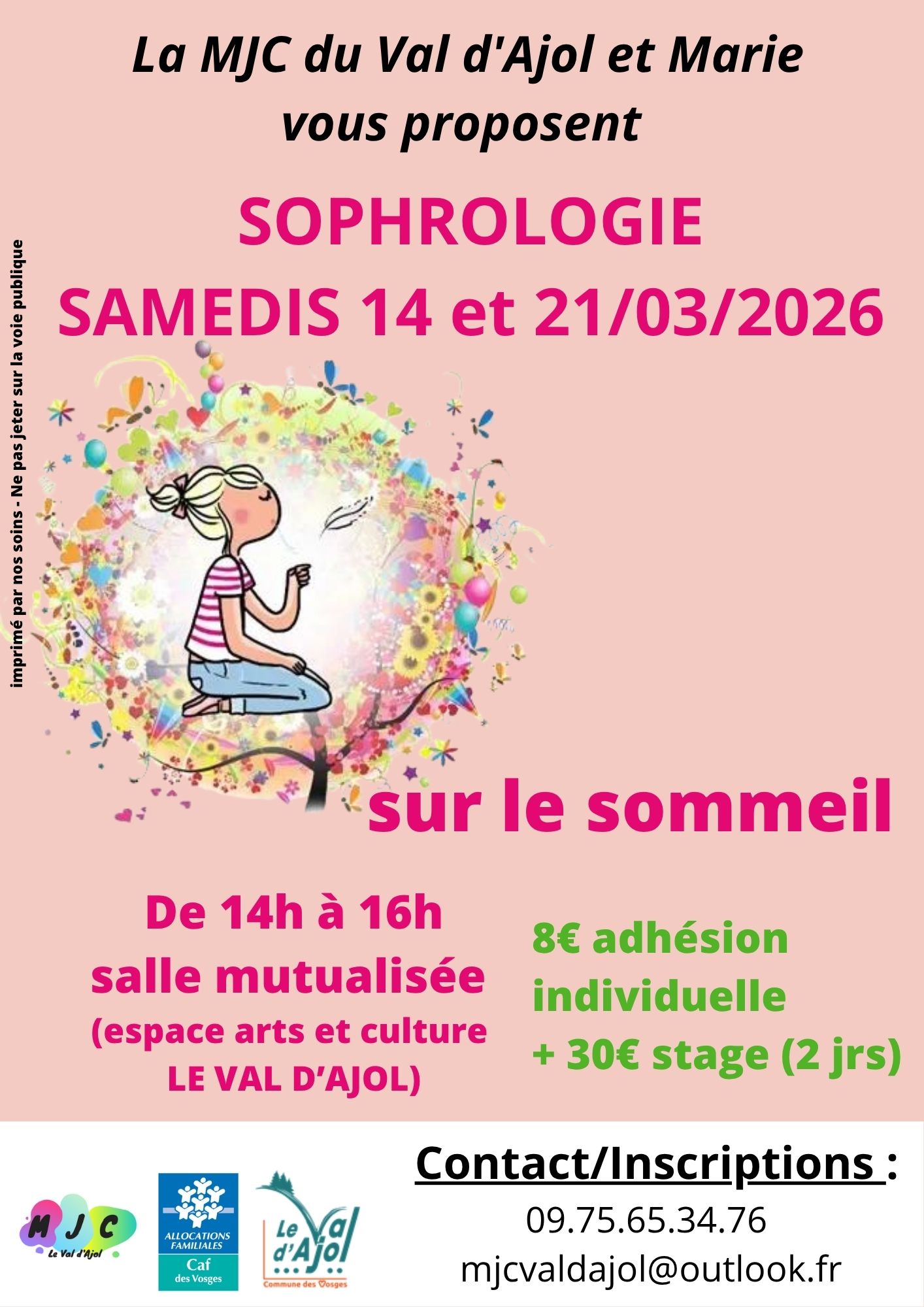 Atelier de sophrologie sur le sommeil