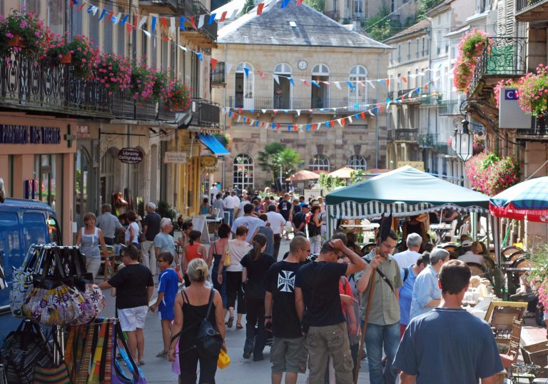 Centre ville de Plombières-les-Bains