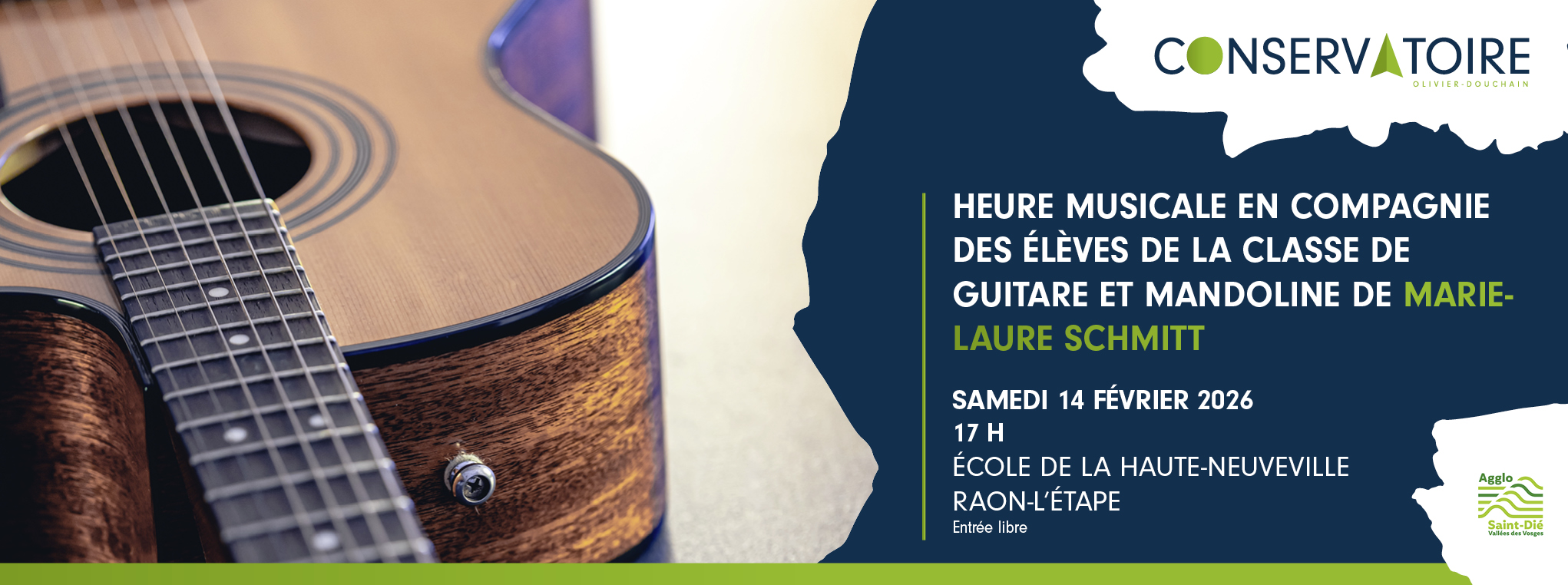 Heure Musicale en compagnie des élèves de guitare