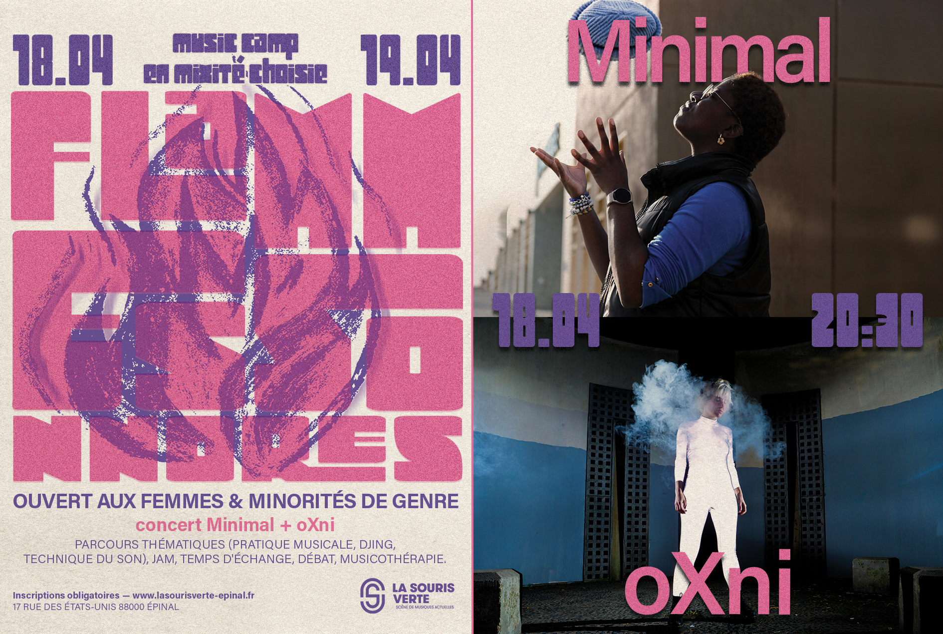 Flammes sonores – Minimal + oXni