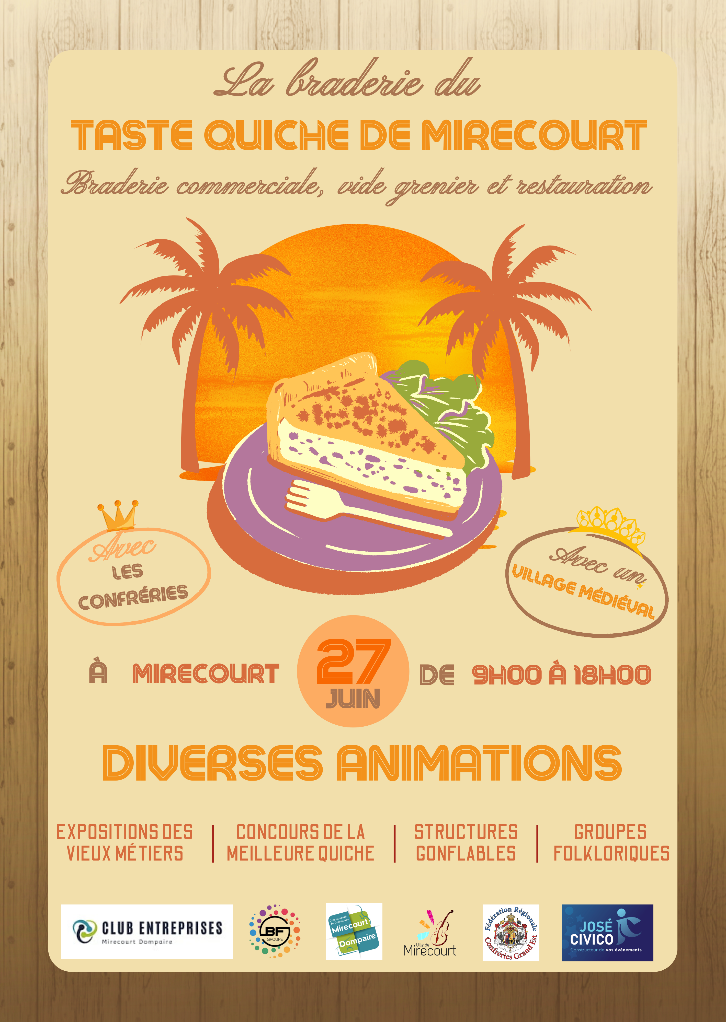 Braderie de la Taste Quiche de Mirecourt 2026