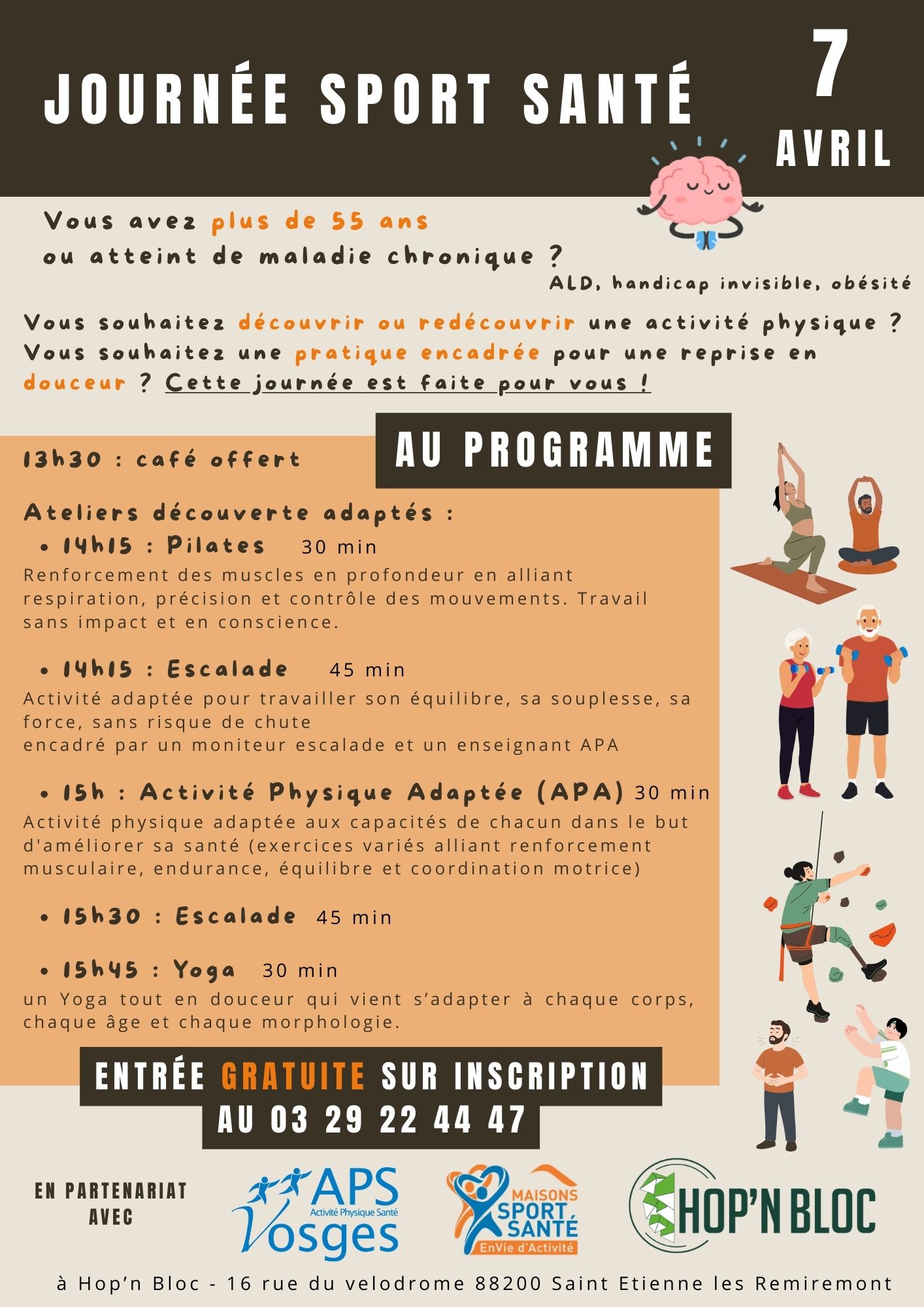 Journée Sport Santé gratuite - activités physiques adaptées