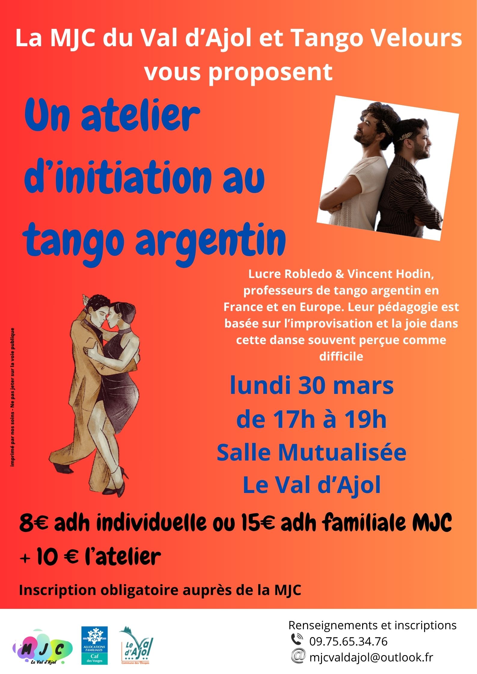 Atelier d'initiation au tango argentin