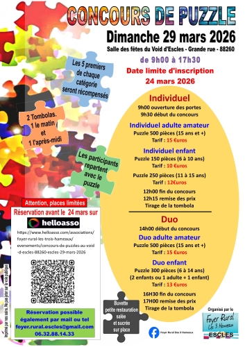 CONCOURS DE PUZZLE