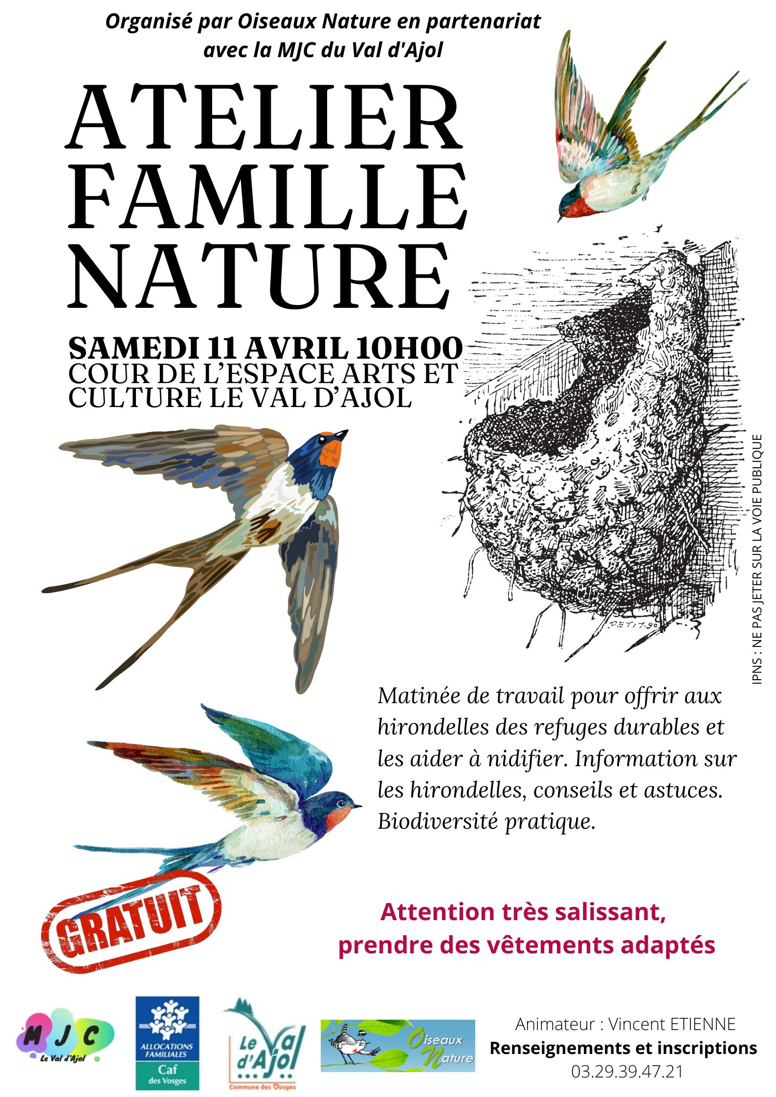 Fabrication de nids d'hirondelles en plâtre