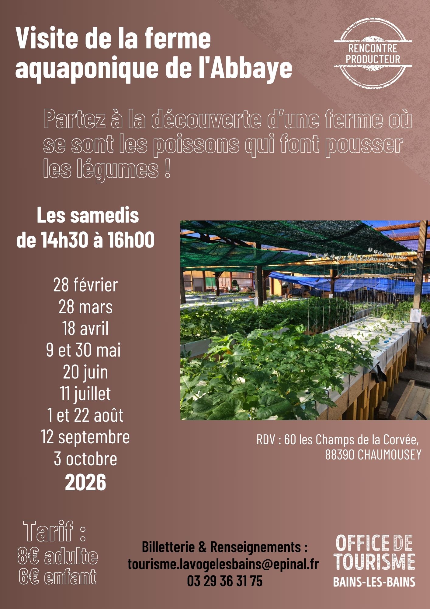 visite de la ferme aquaponique de l’abbaye visite de la ferme aquaponique de l’abbaye