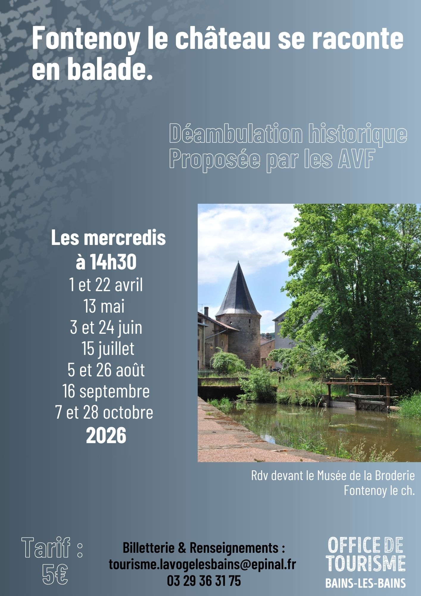 Visite guidée de Fontenoy le château Visite guidée de Fontenoy le château