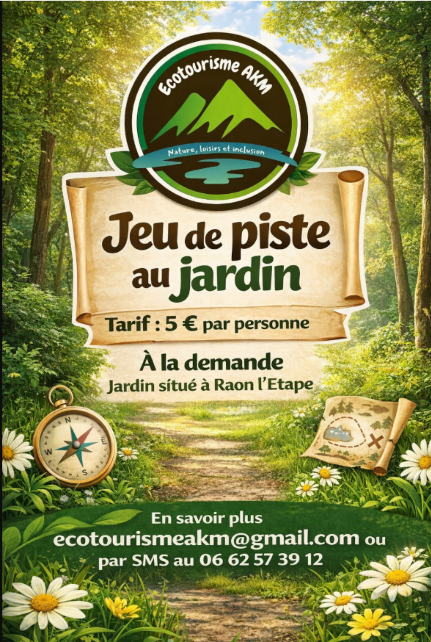 Jeu de piste au jardin