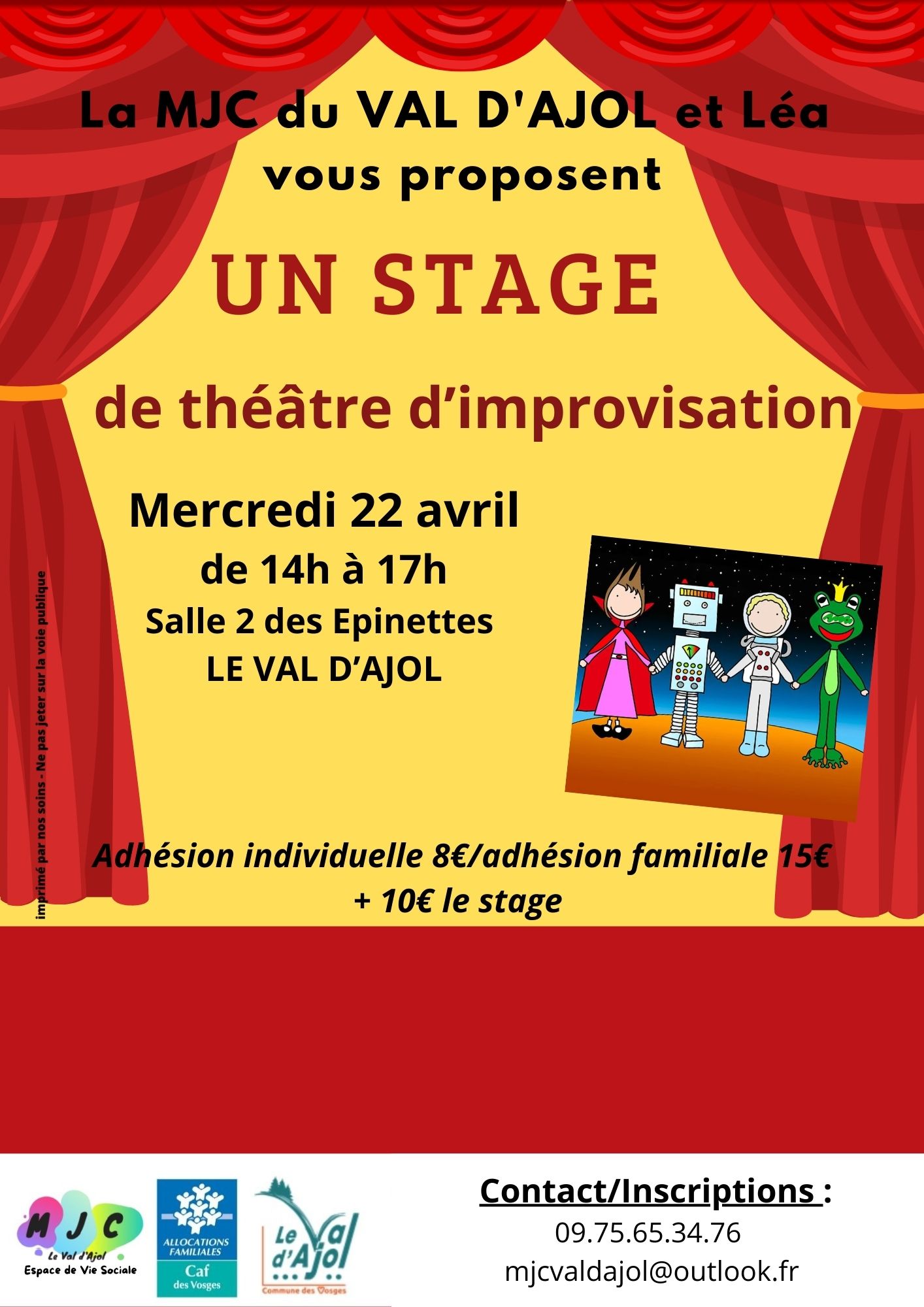 Stage théâtre d'improvisation
