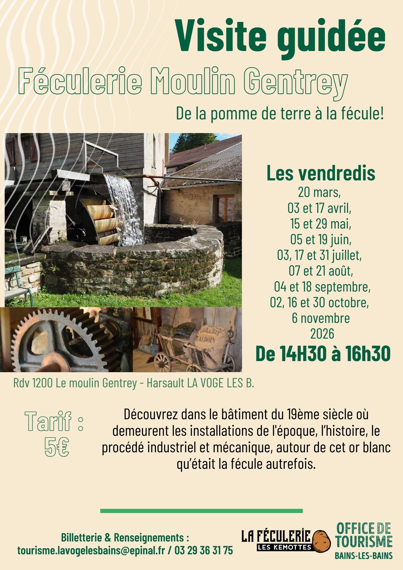 Visite guidée du Moulin Gentrey Visite guidée du Moulin Gentrey