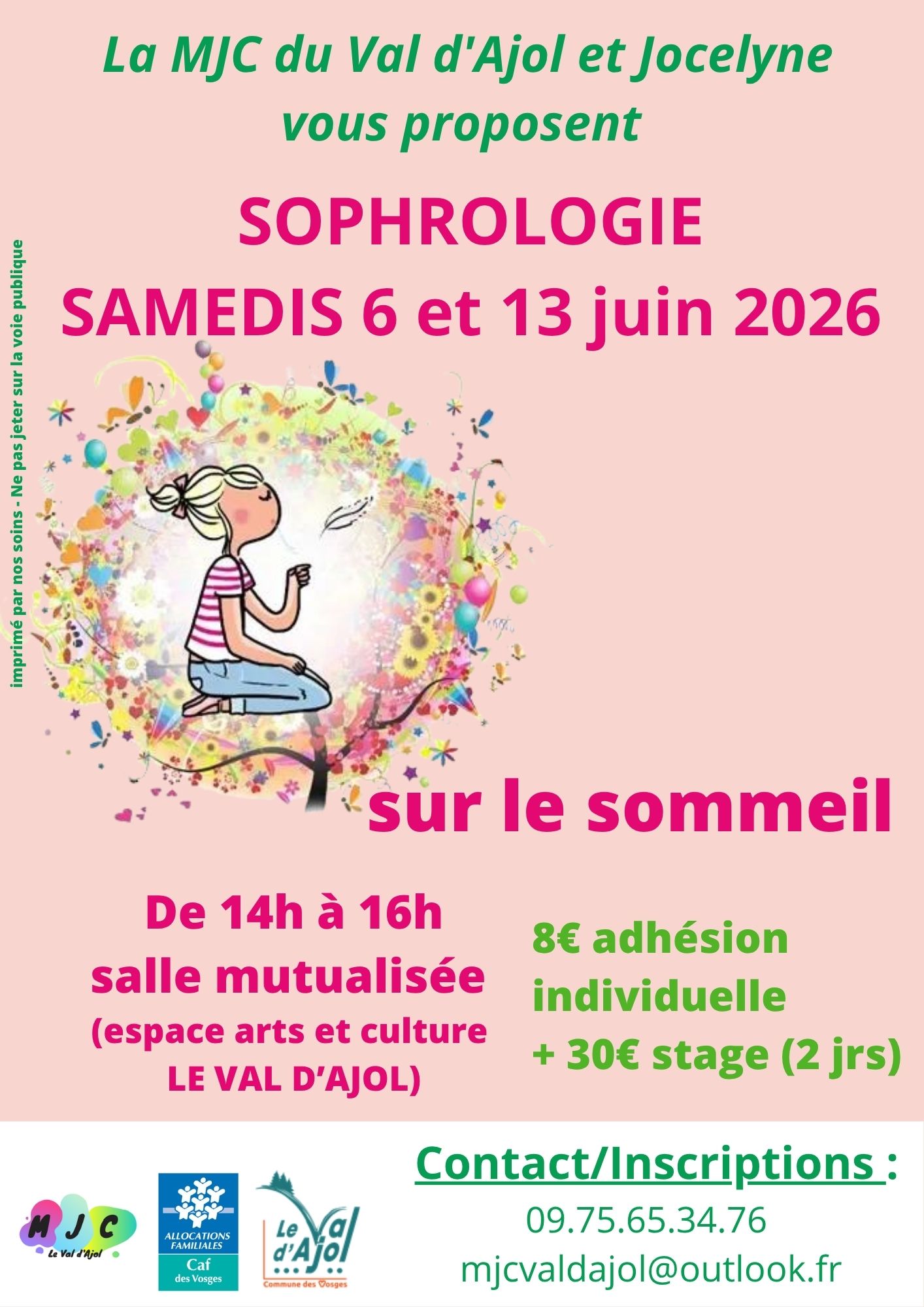 Atelier de sophrologie sur le sommeil