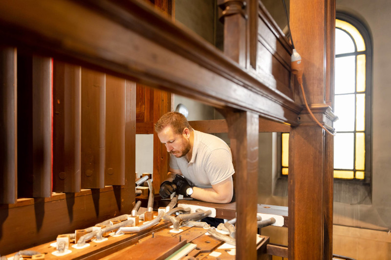 Découverte de l’atelier d’un facteur d’orgues