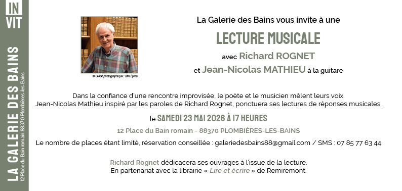 Lecture musicale avec Richard ROGNET et Jean-Nicolas MATHIEU
