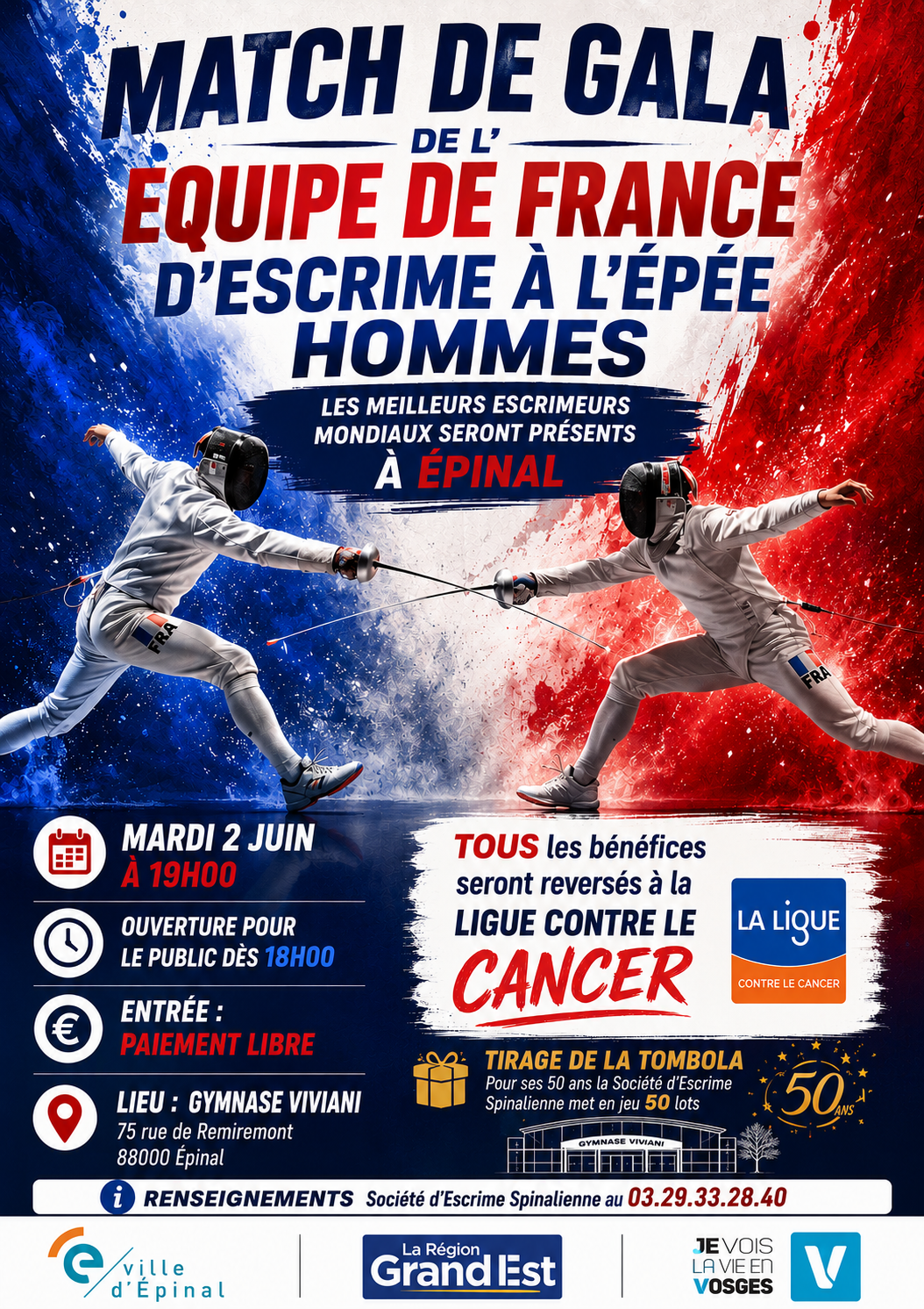 Match de Gala de l'équipe de France Épée Hommes