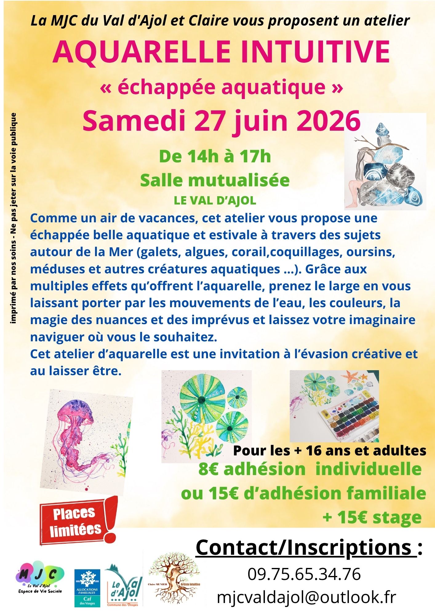 Atelier aquarelle intuitive