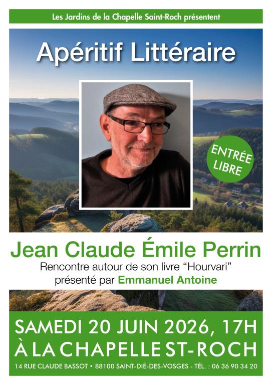 Apéritif Littéraire avec Jean Claude Émile PERRIN