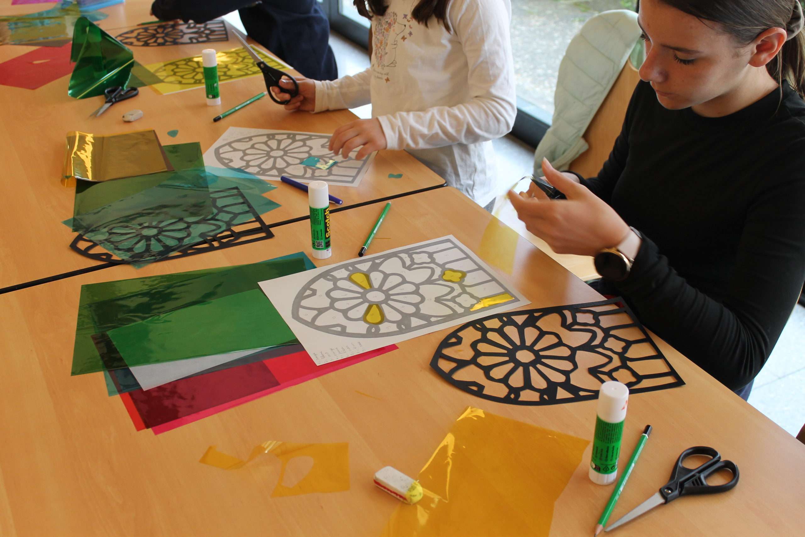 Atelier apprentis vitraillistes