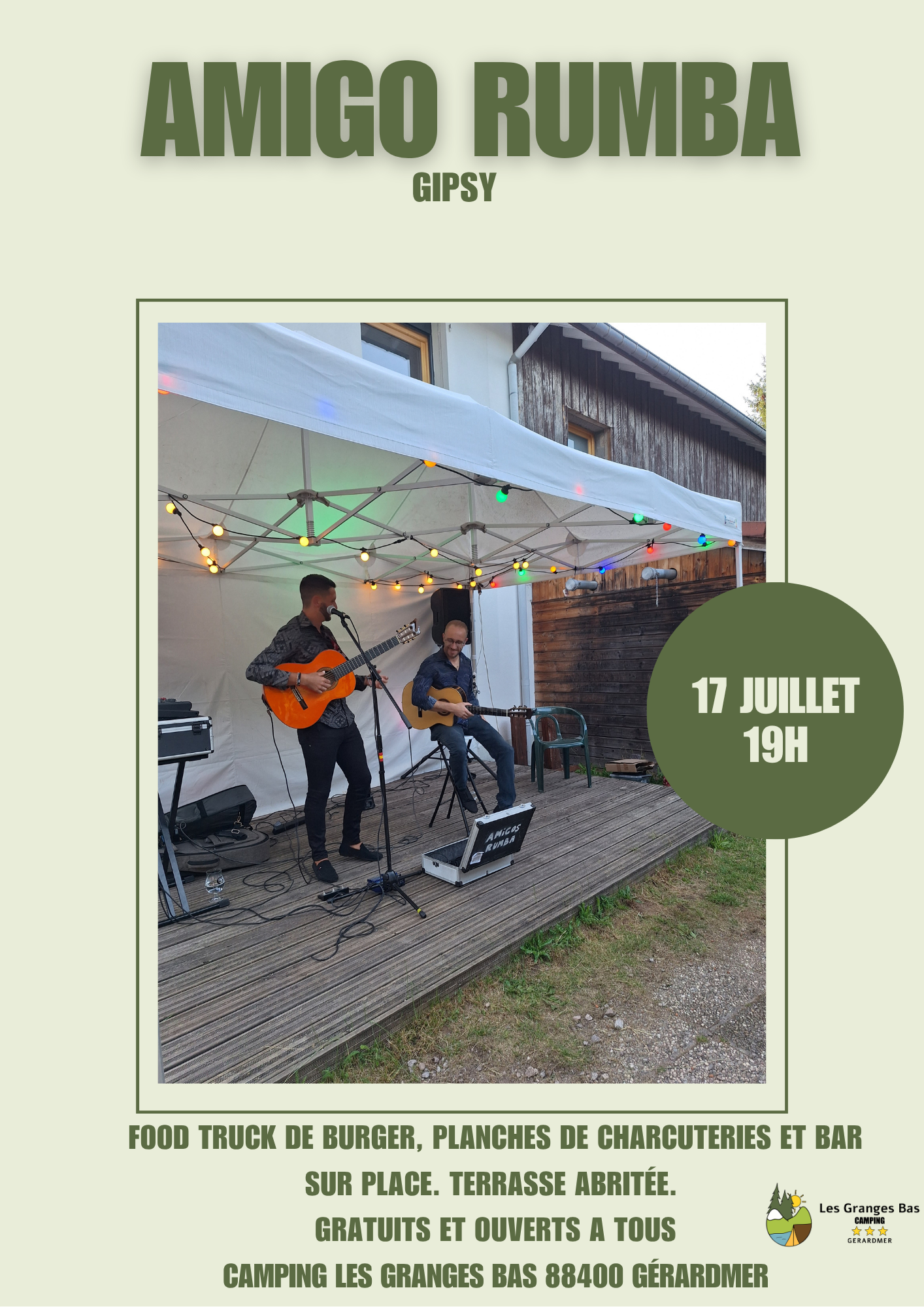 Concert de Amigo Rumba au camping