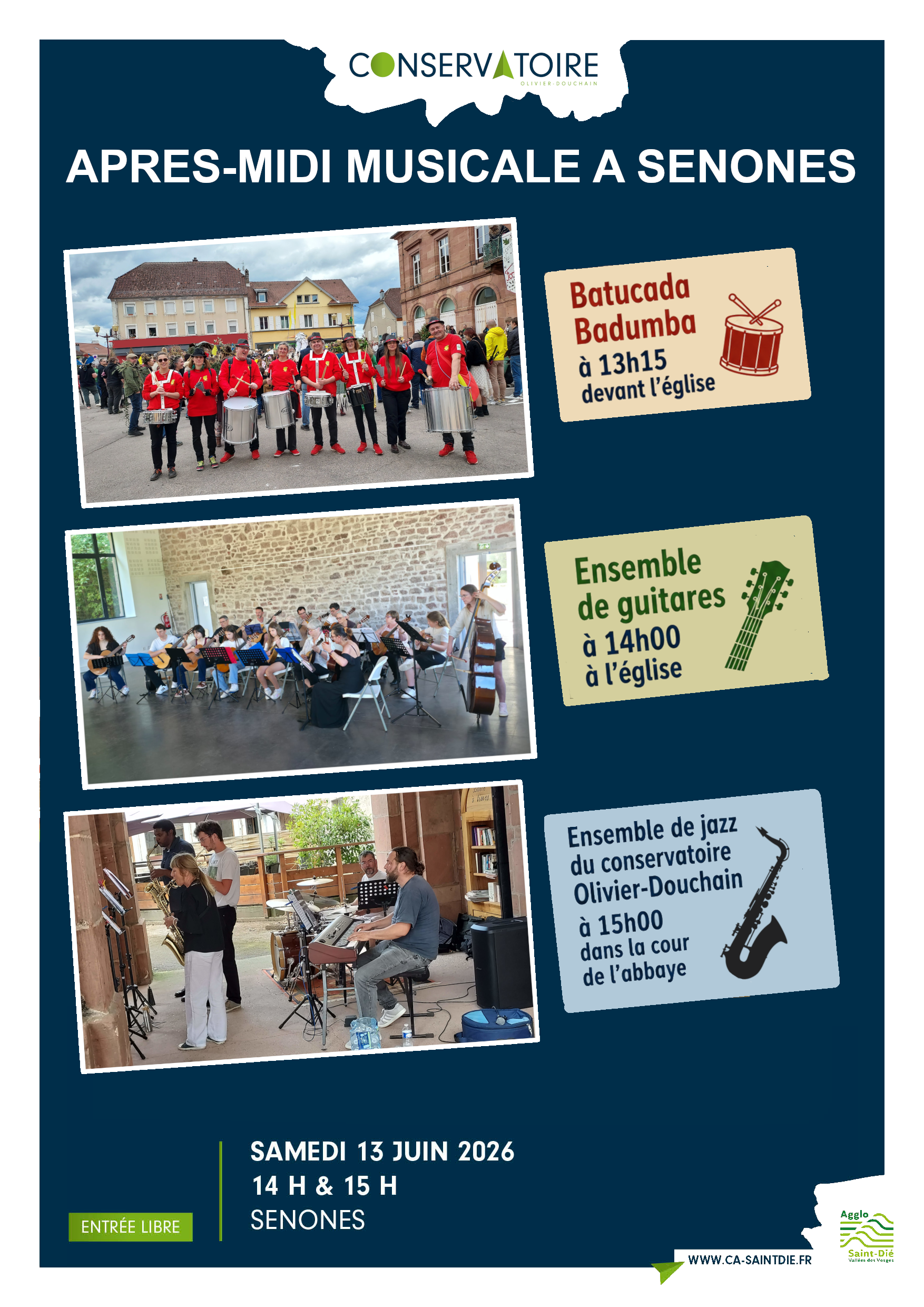 Après-midi musicale à Senones en compagnie des élèves du conservatoire