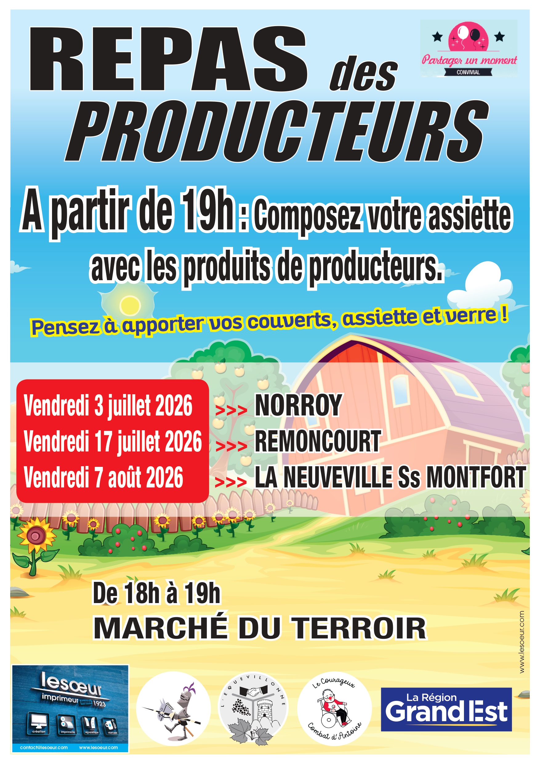 REPAS DES PRODUCTEURS