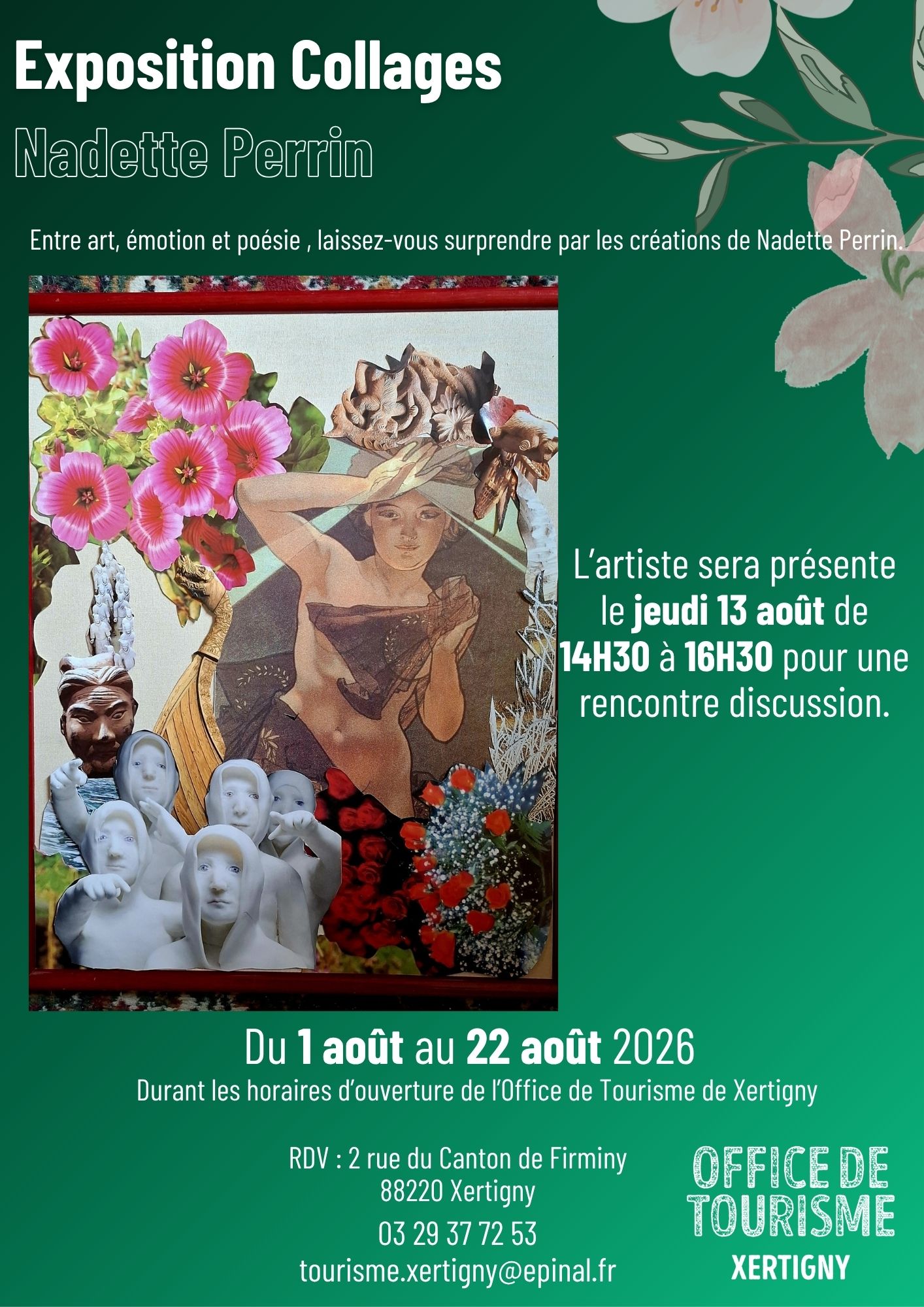Exposition collages Nadette Perrin