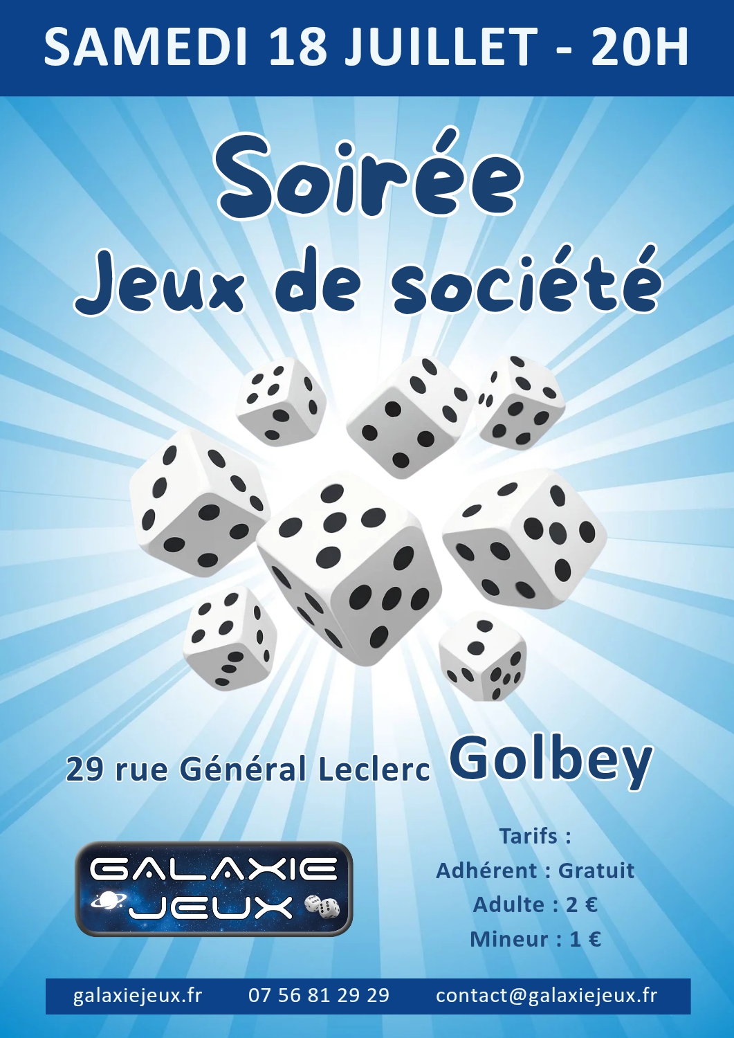 Soirée Jeux de société