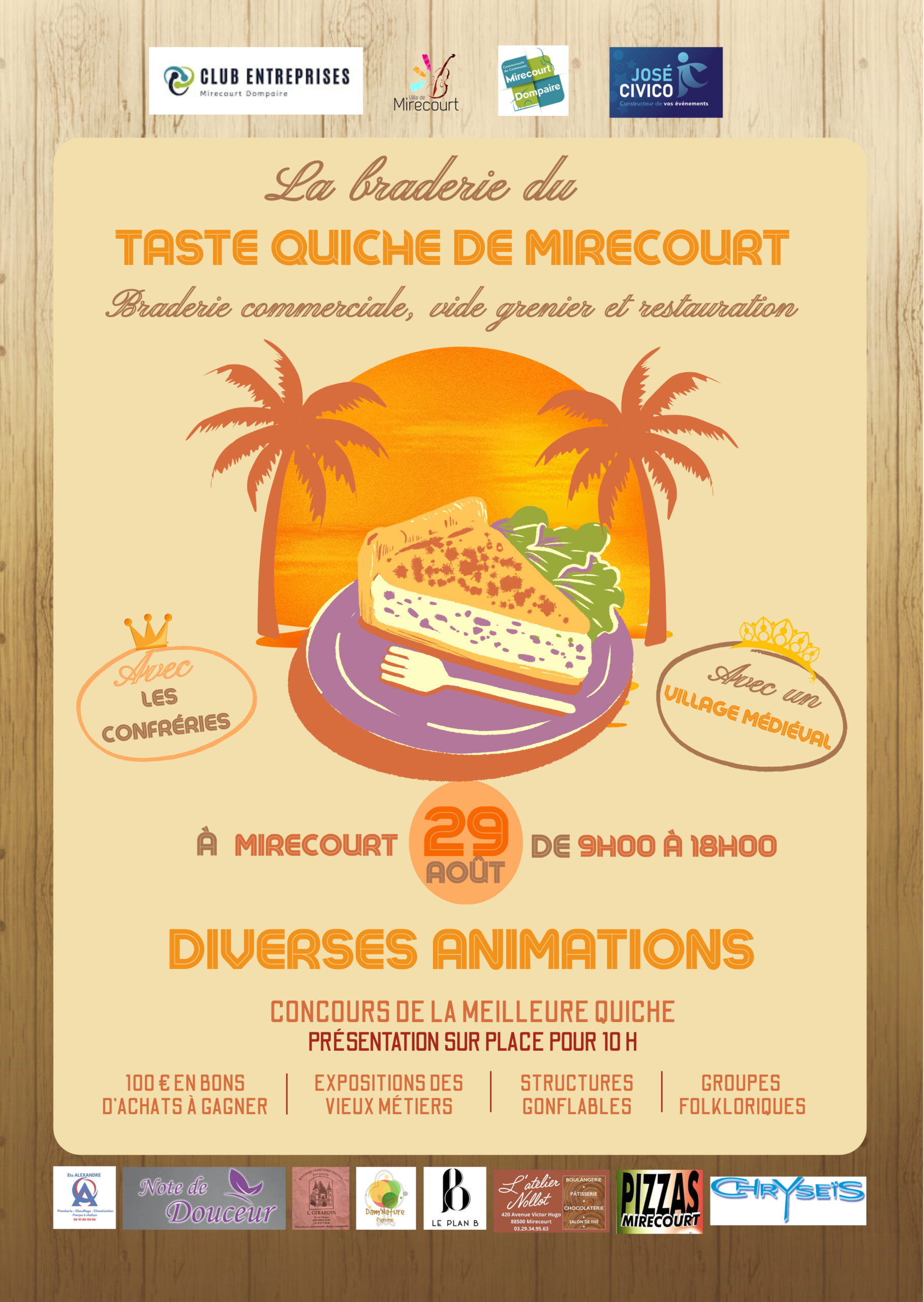Braderie de la Taste Quiche de Mirecourt 2026