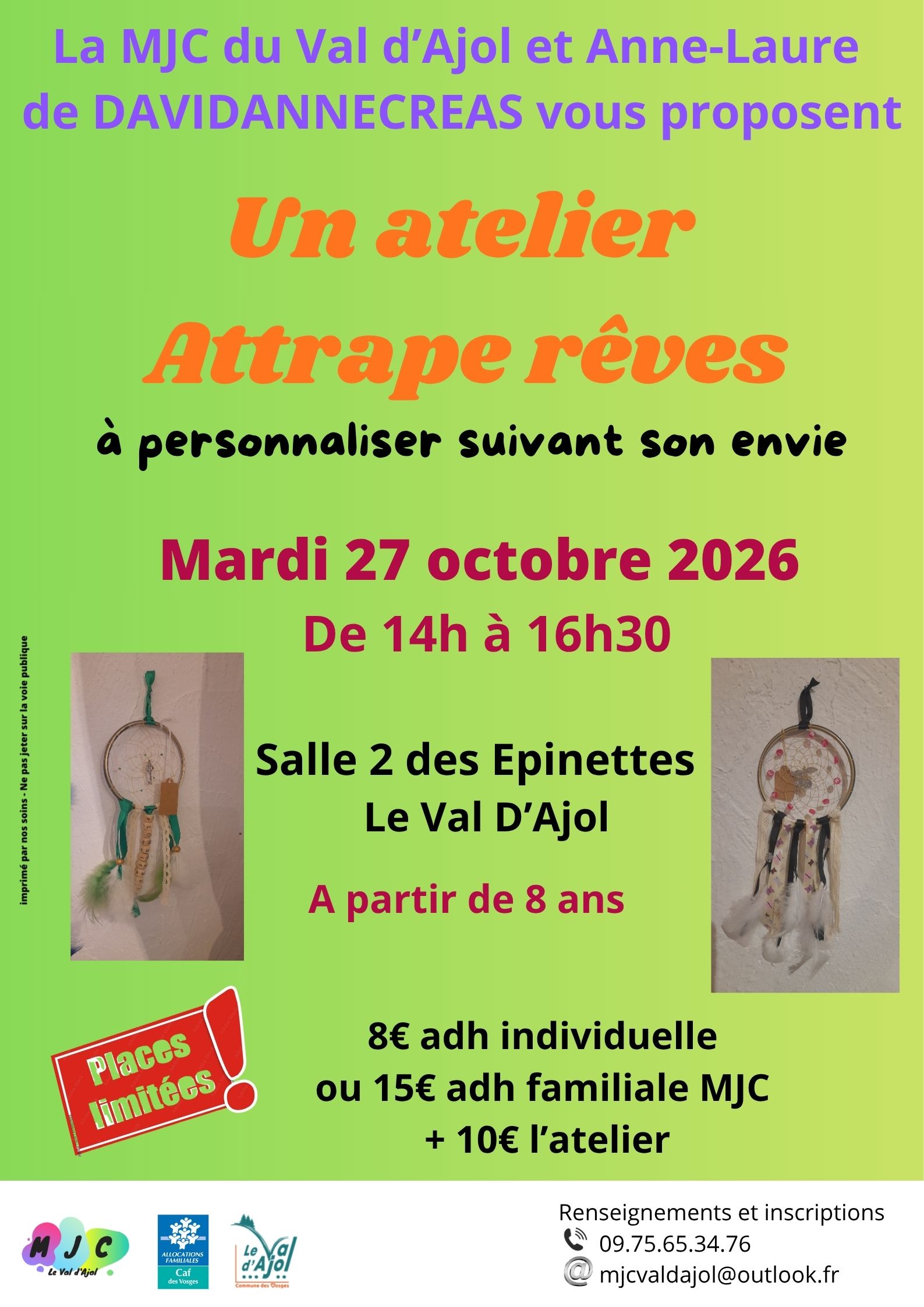 Atelier création d&rsquo;un attrape-rêves