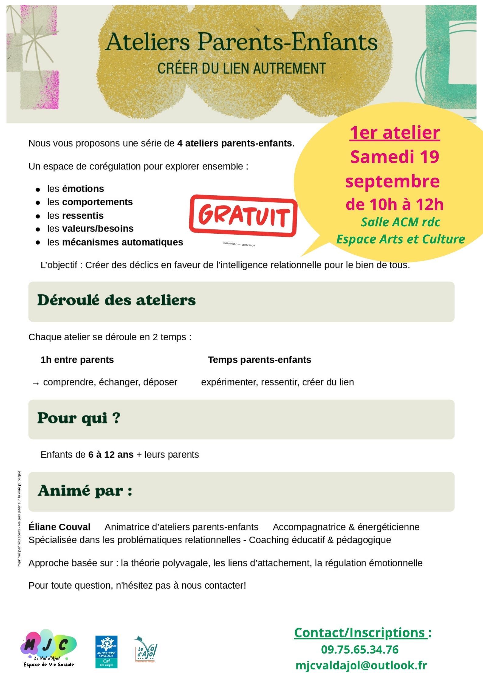 Atelier parents enfants 