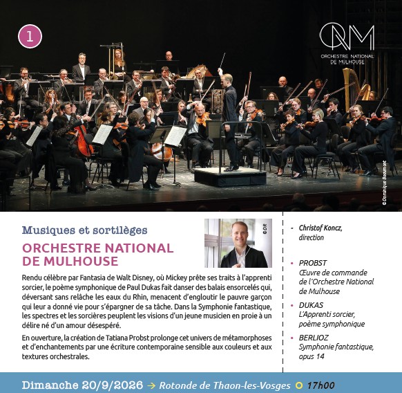 Orchestre National de Mulhouse : Musiques et sortilèges