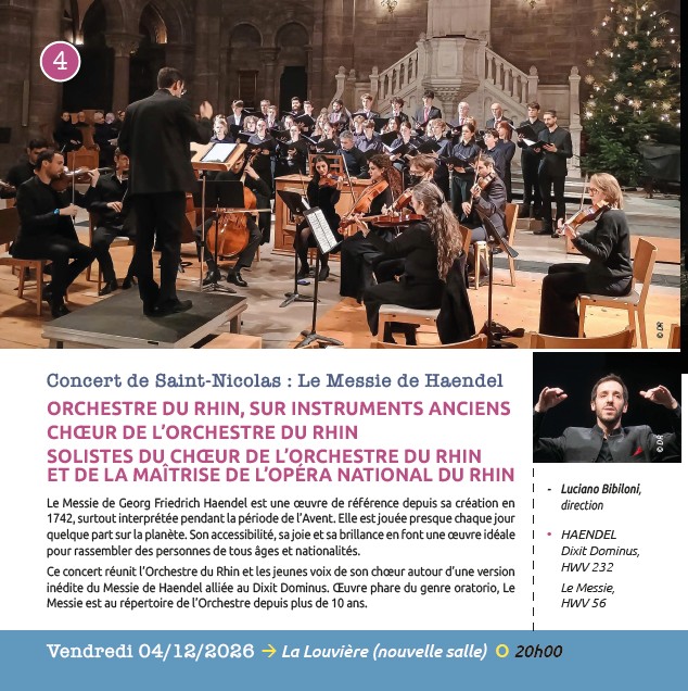 Concert de Saint-Nicolas : Le Messie de Haendel