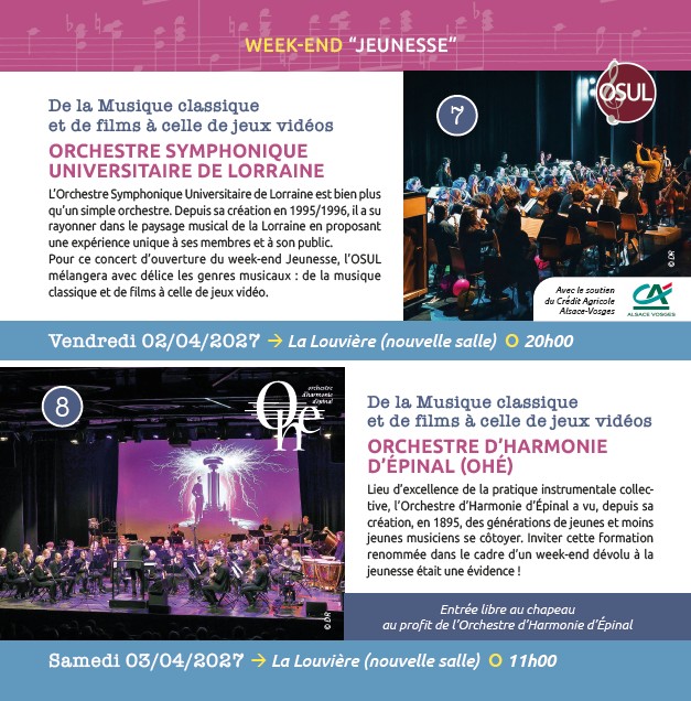 Week-end Jeunesse : Orchestre symphonique universitaire de Lorraine